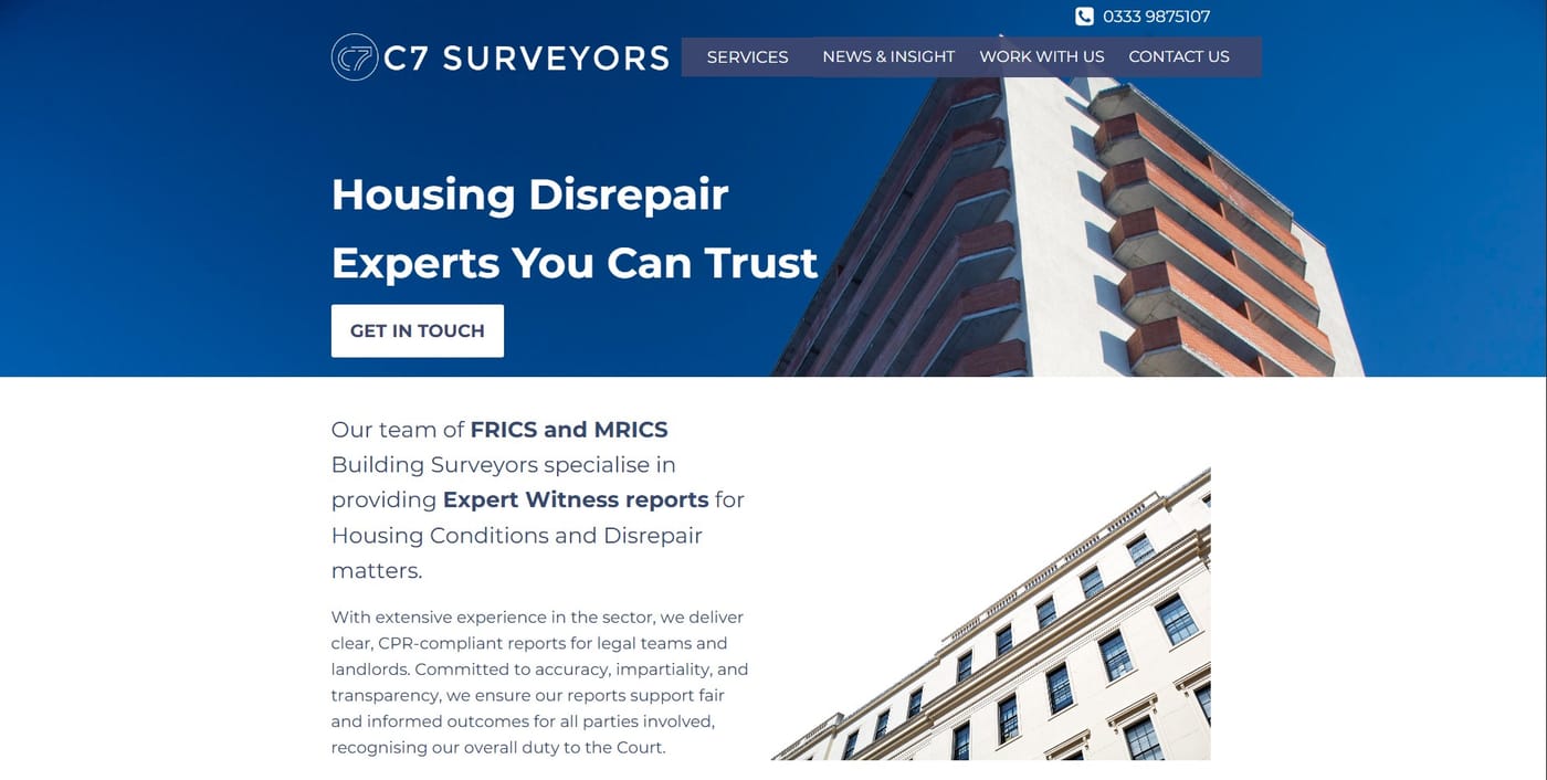 C7 Surveyors website