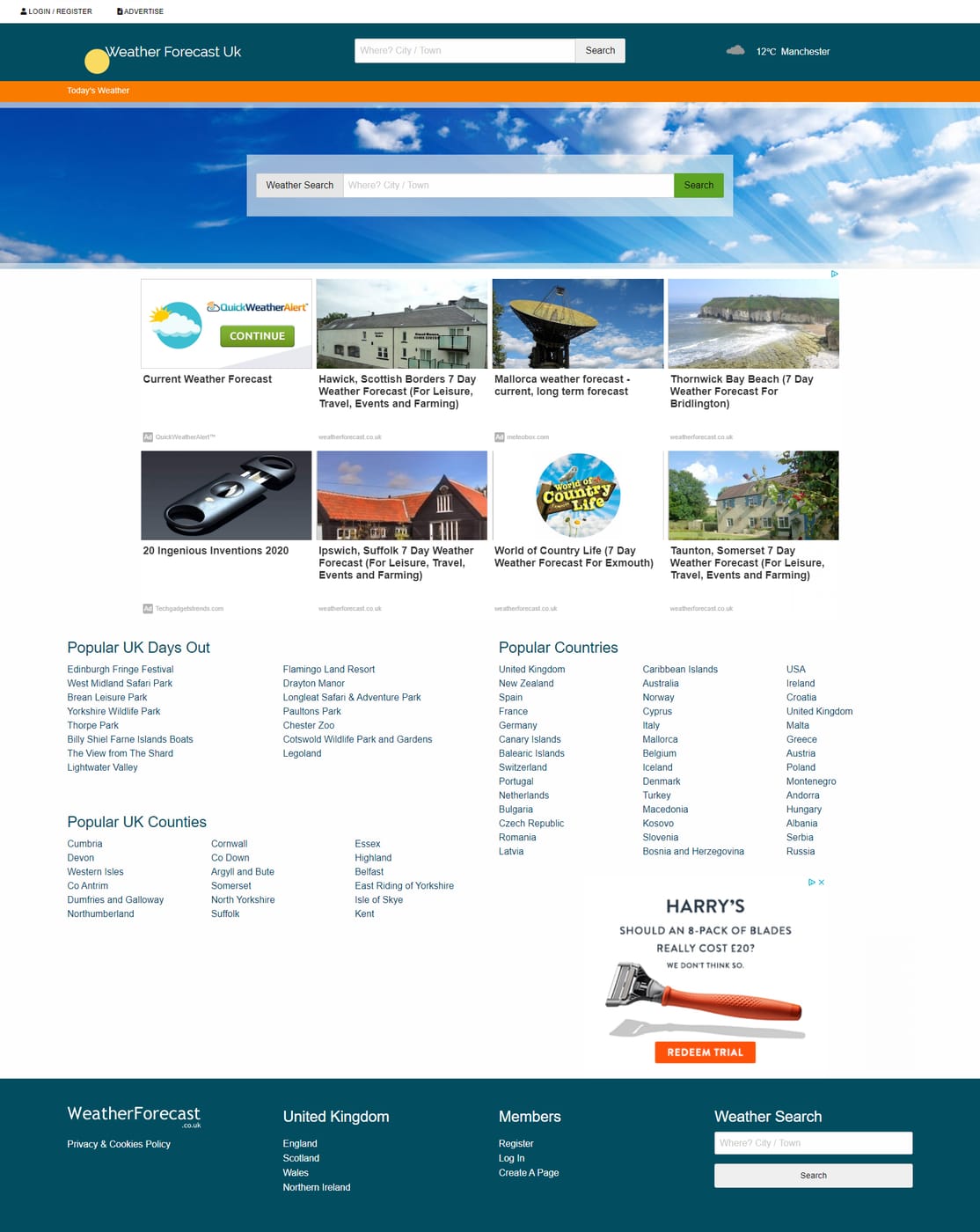WeatherForecast.co.uk website